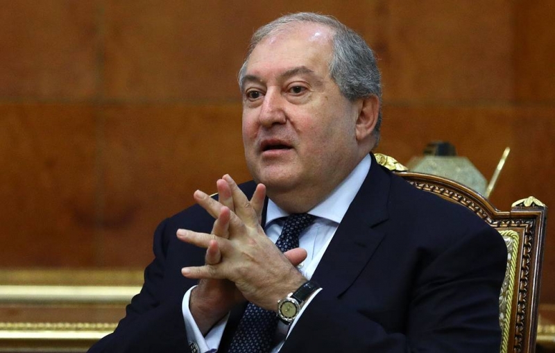 Tổng thống Armenia Armen Sarkissian. Ảnh: TASS.